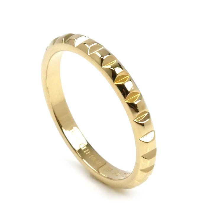 Boucheron ブシュロン K 18 YG イエローゴールド クルドパリ ミディアム リング 指輪 17.5号 58 3.9 g レディース