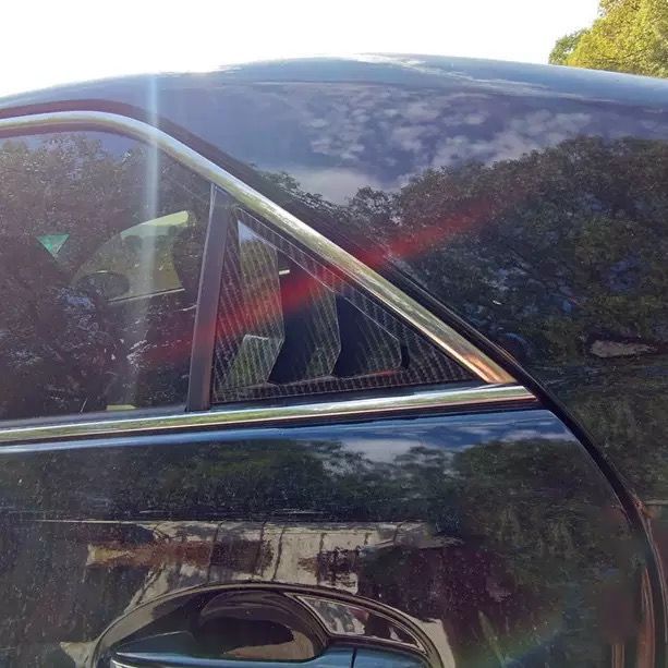 トヨタ TOYOTA マークX GRX130/GRX133/GRX135 2009-2016年 リア ウィンドウ エアインテーク ガーニッシュ ルーバー カバー 外装 サイド 2Pセット