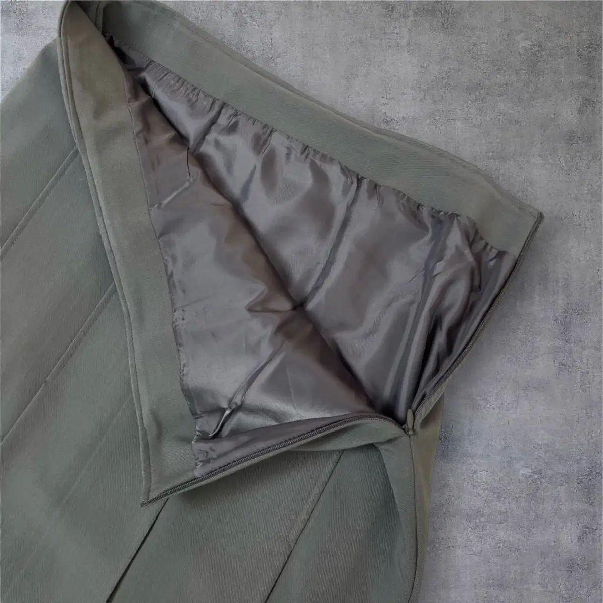 NOCONTENT グレー プリーツ ロング スカート M