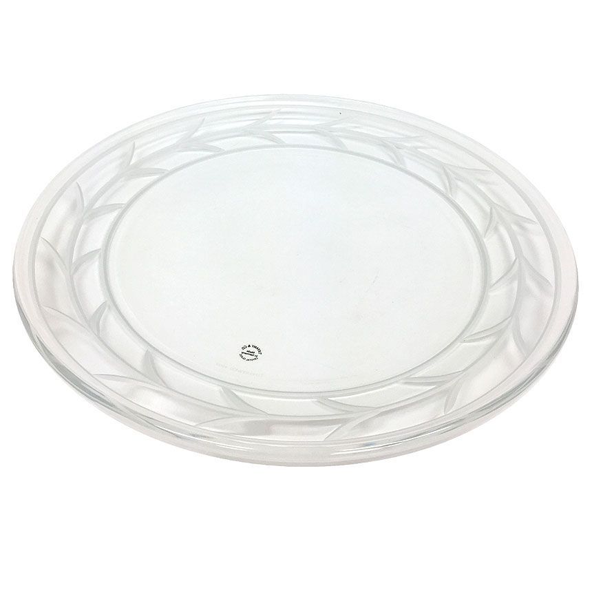 TIFFANY＆Co ティファニー ウィートリーフ プラター クリスタルガラス プレート 食器 皿 aq 6400