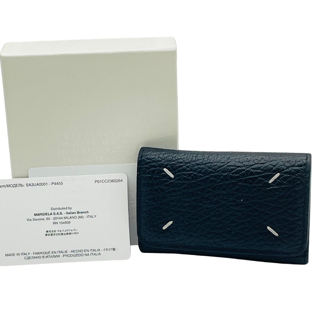 Maison Margiela メゾンマルジェラ キーリング付き6連 キーケース ブラック レザー