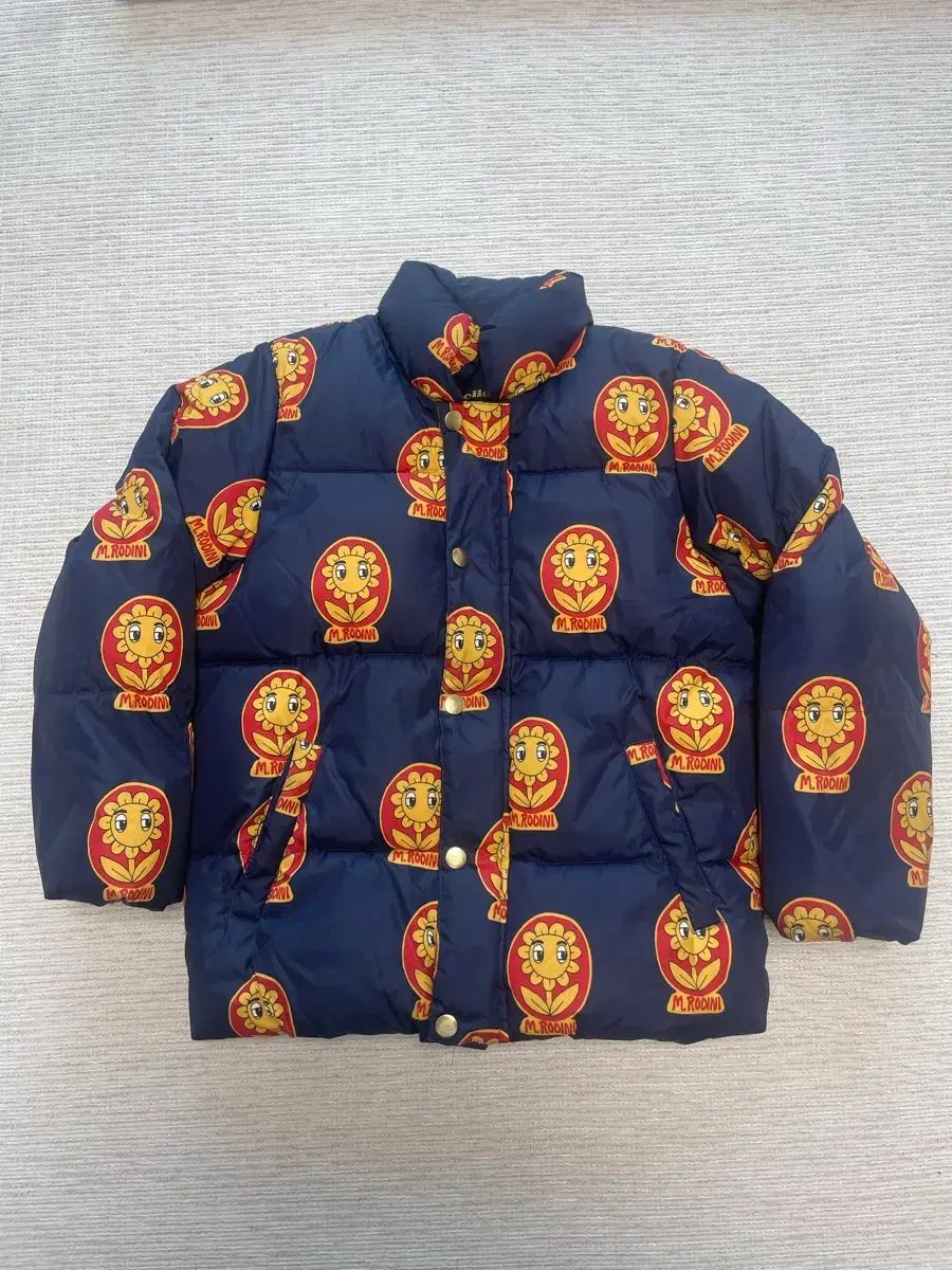 ミニロディーニ フラワー パータン ダウン アウター 130