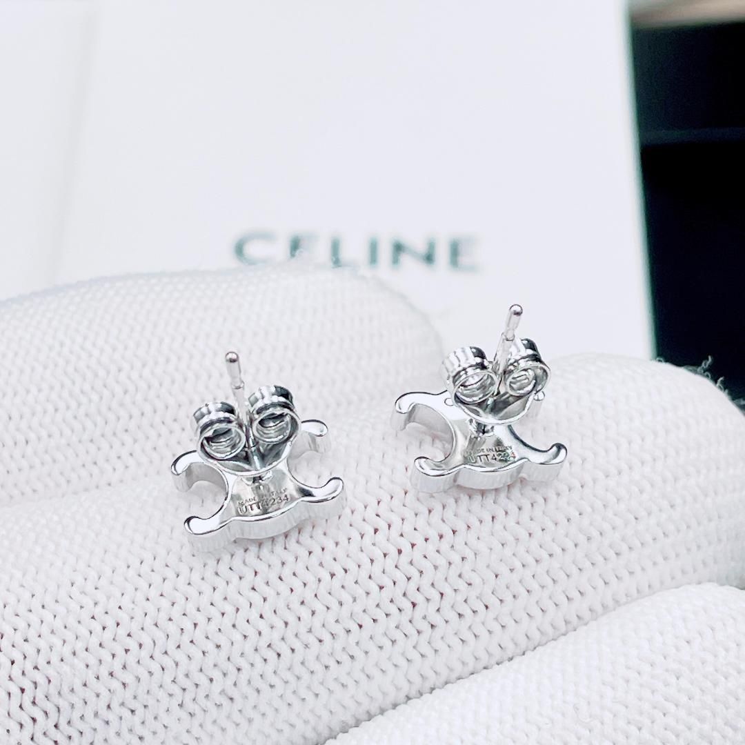 ◇セリーヌ◇ 新品仕上済 CELINE トリオンフ ピアス 両耳用 ブランド