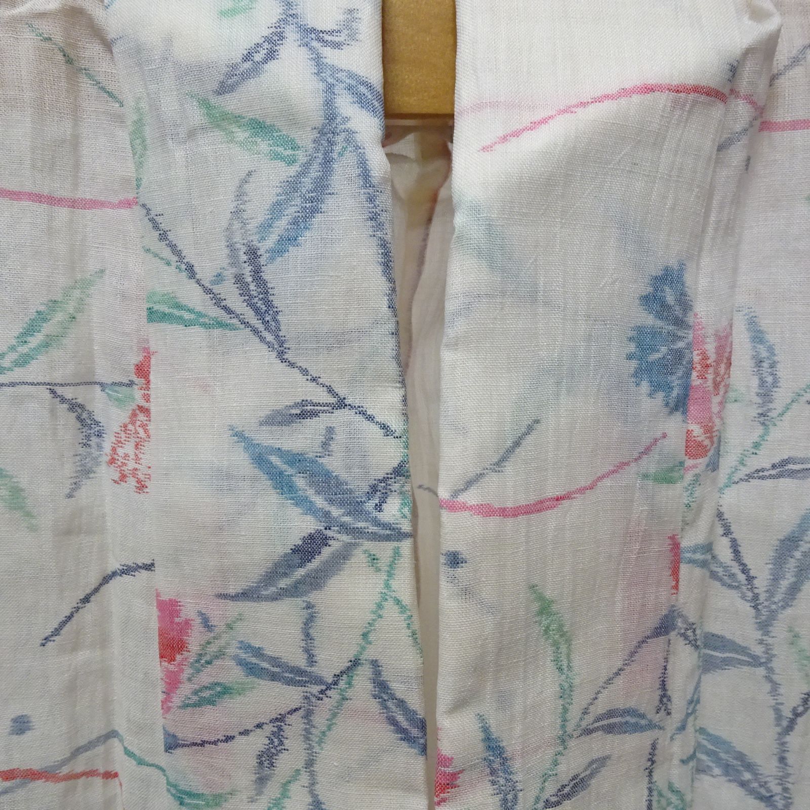 花柄小千谷縮着物 本麻 小千谷縮 着物 花柄【232256】 - メルカリ