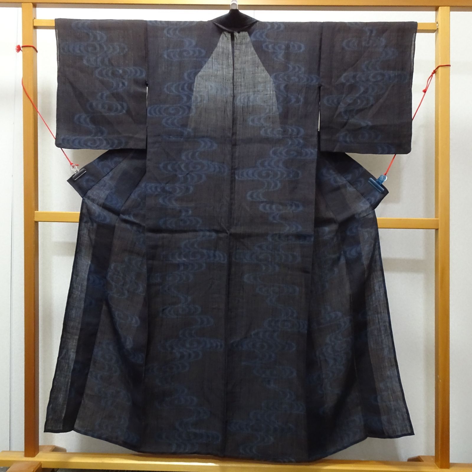 小千谷縮 着物 観世水 232258