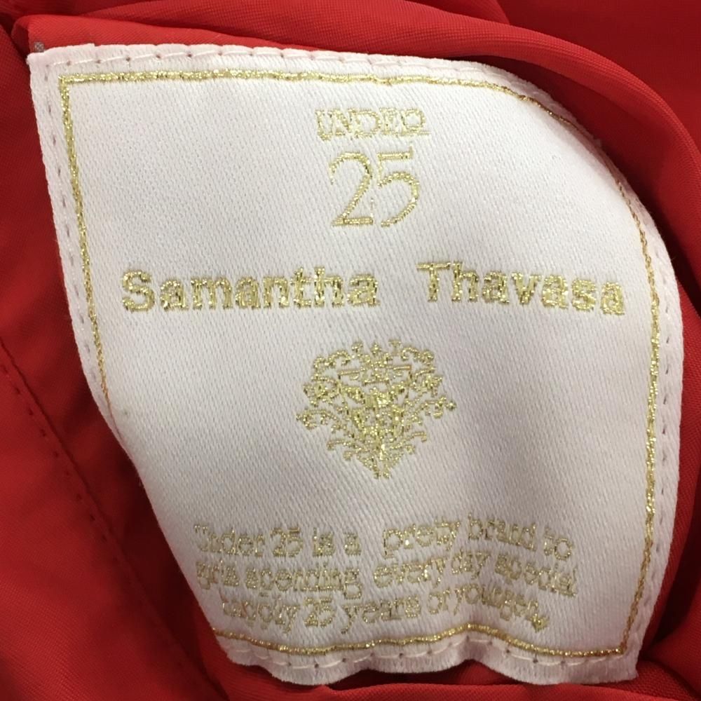 ジップパーカー レッド×ネイビー