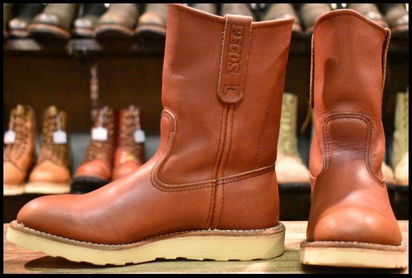レッドウィング 8866《pecos！》 Red Wing 8866 Pecos Oro Russet Brown Leather Pull On Boots Mens