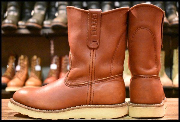 5D 良品 07年】レッドウィング 8866 ペコス 赤茶 オロラセット