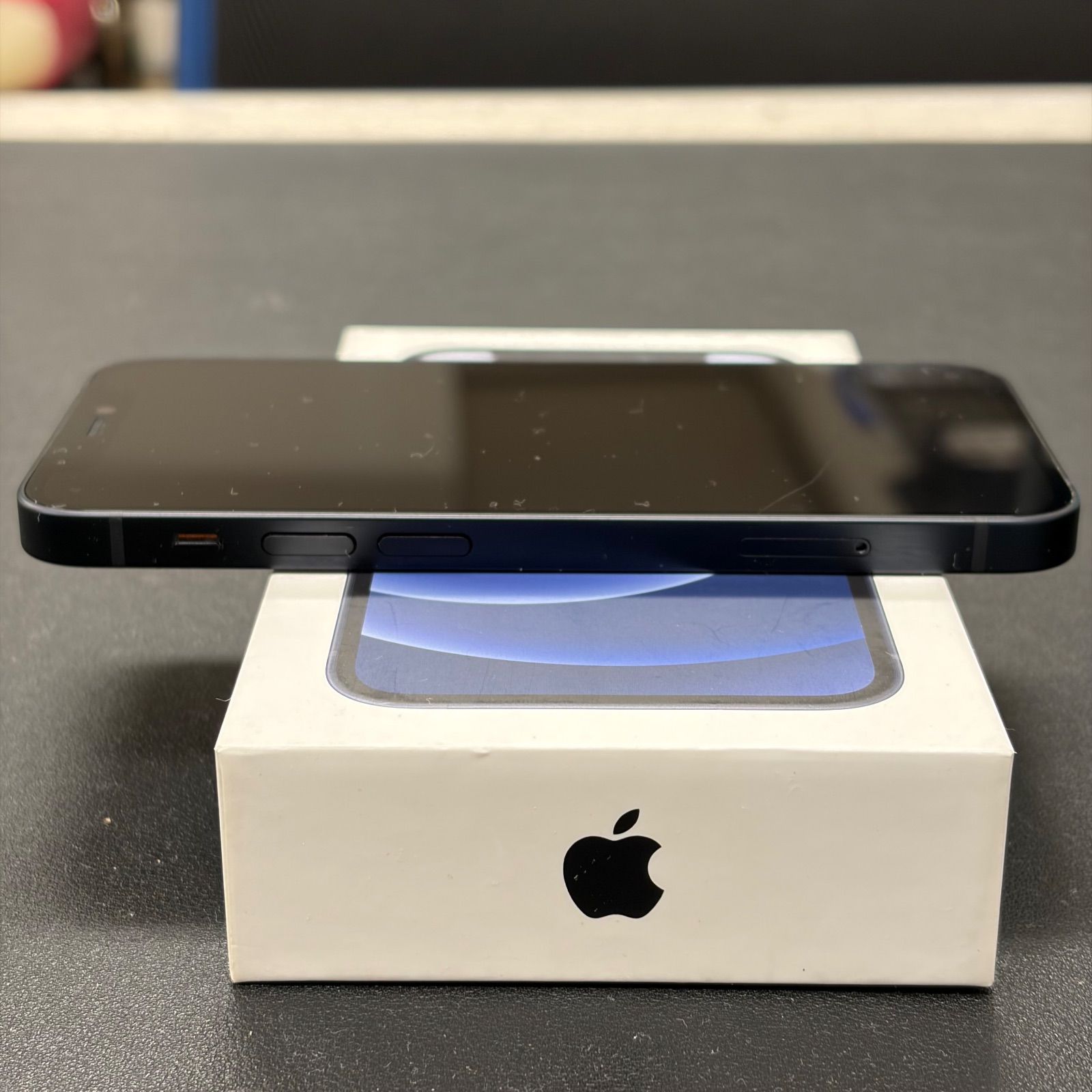 動作確認済】iPhone 12 mini 64GB ブラック Black A2398 MGA03J/A SIM