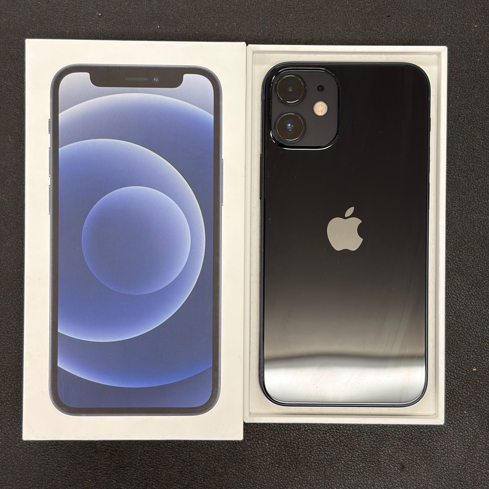 動作確認済】iPhone 12 mini 64GB ブラック Black A2398 MGA03J/A SIM