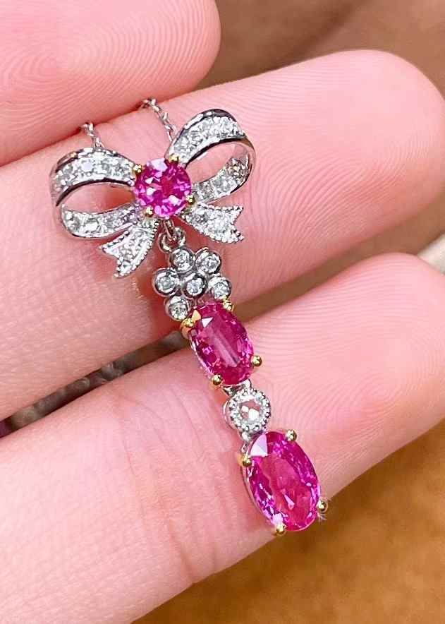 1 ct 天然無焼無処理非加熱ノーヒート ルビー ペンダントトップ 優雅な赤の輝き―1カラットのルビーが紡ぐ 上品な美しさ