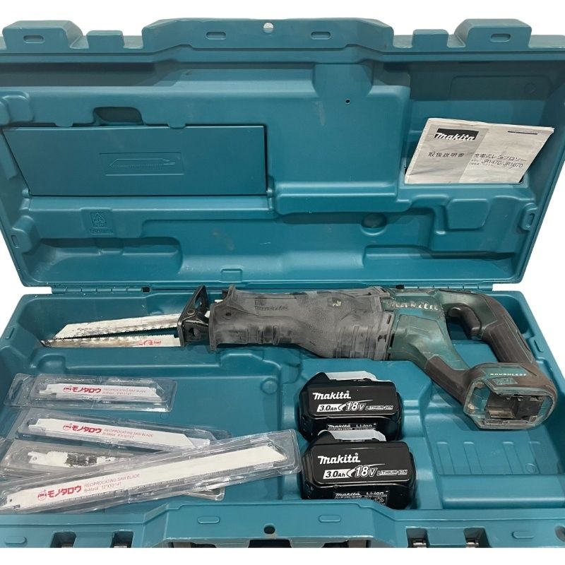makita マキタ 充電式レシプロソー JR 187 D 18 V バッテリBL 1830 B 動作品
