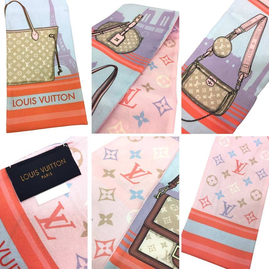 セール 美品 ルイヴィトン バンドー・スカイライン タイスカーフ