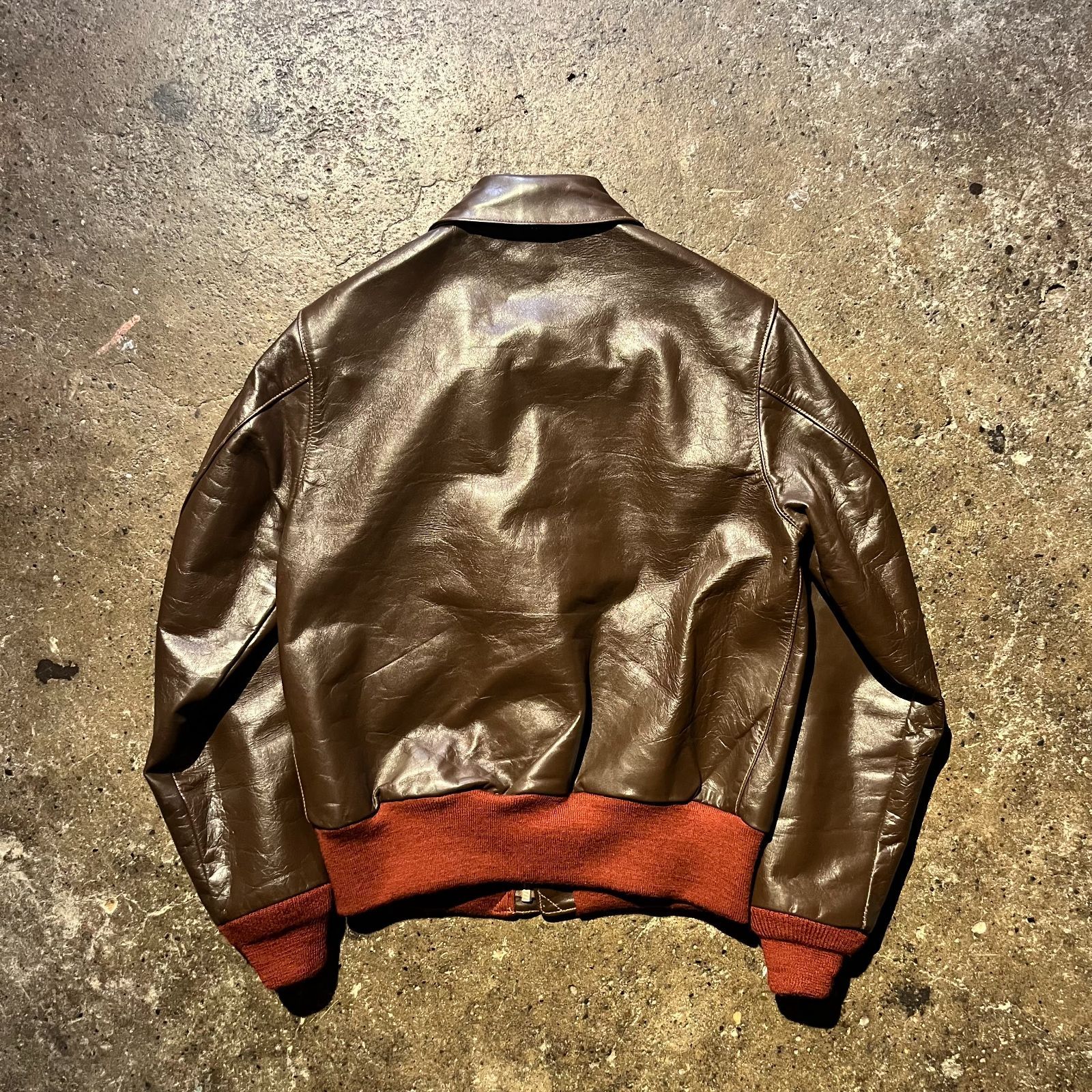 BUZZ RICKSON'S A-2 1942モデル フライトジャケット 38 赤リブ ノー