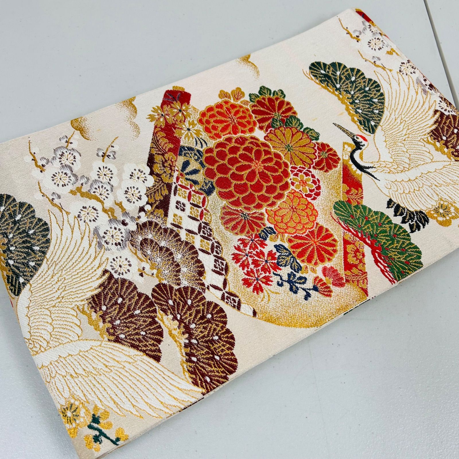 アンティーク 丸帯 正絹 3本 帯まとめ売り リメイク材料 m-599 - メルカリ