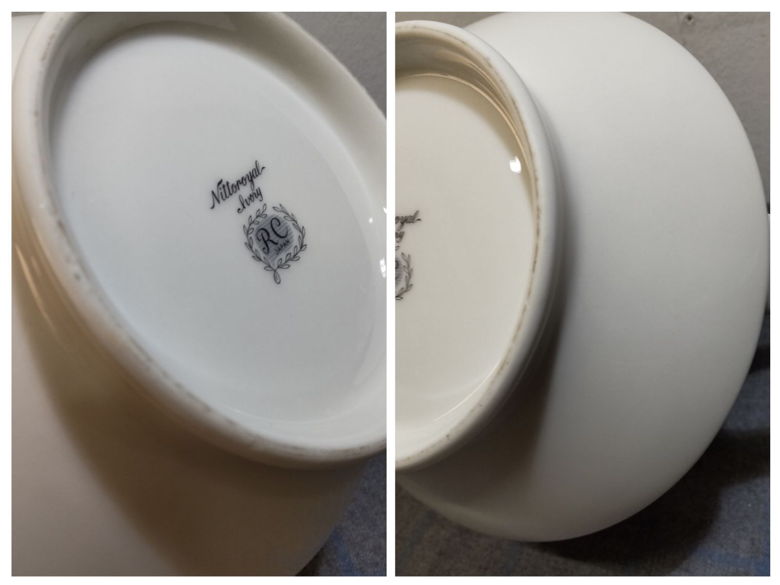 2点セット】Nittoroyal lvory RC ニットーロイヤル Noritake ノリタケ