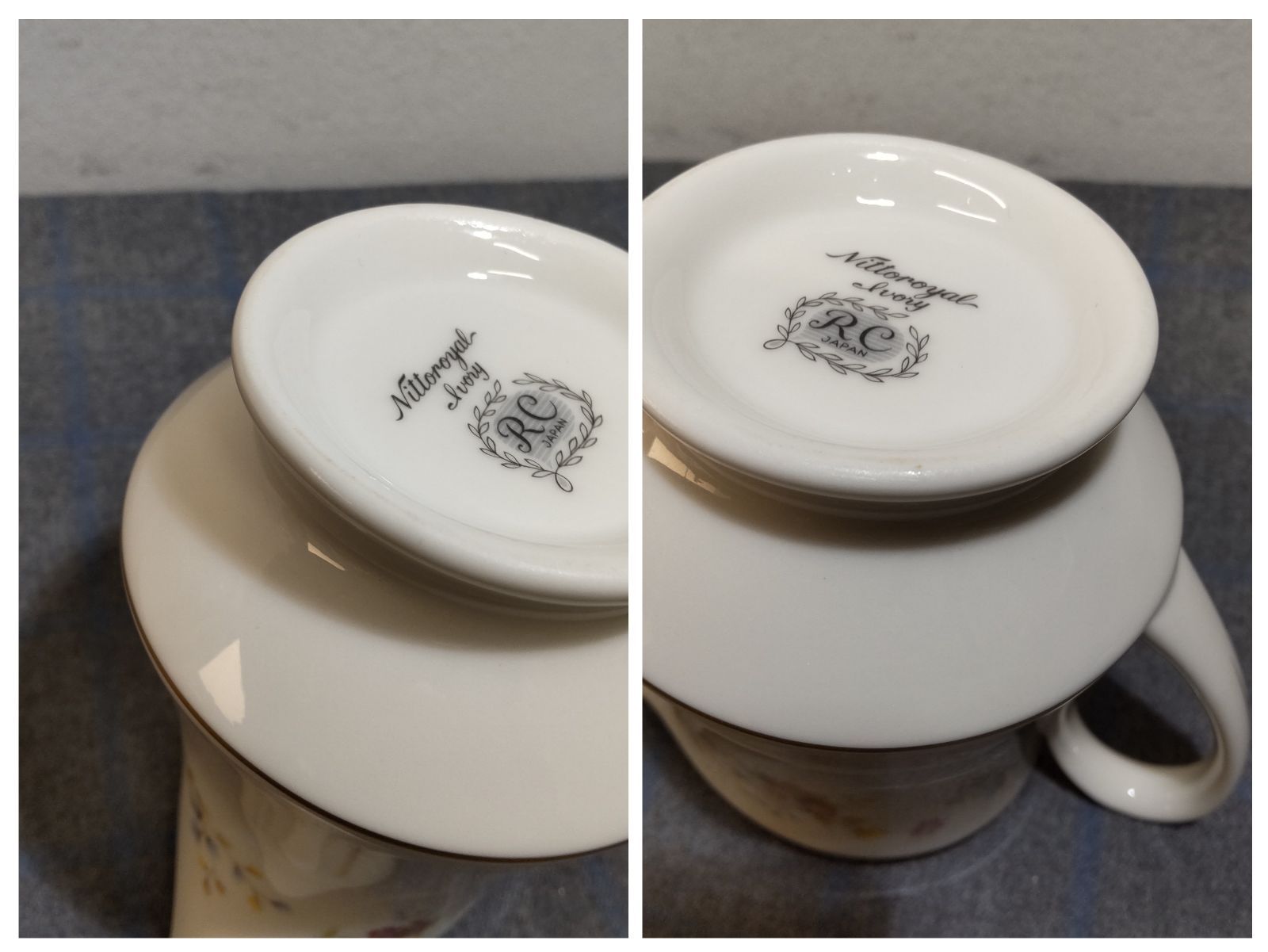 2点セット】Nittoroyal lvory RC ニットーロイヤル Noritake ノリタケ