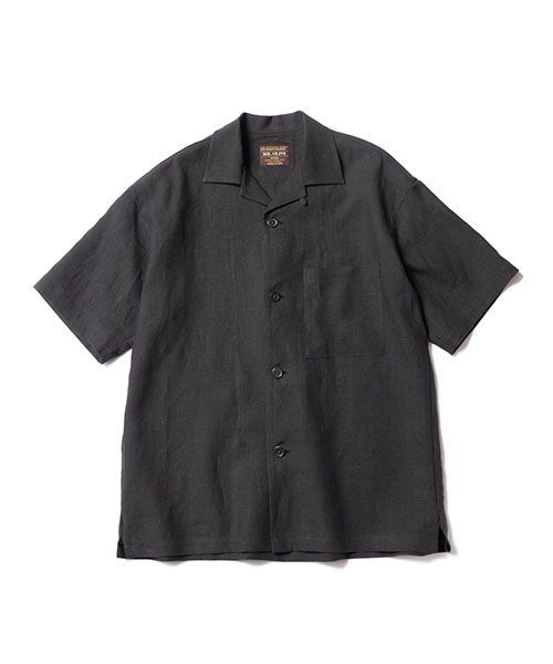 MR.OLIVE SILKY LINEN OPEN COLLAR SHIRT ミスターオリーブ シルキーリネン オープン シャツ