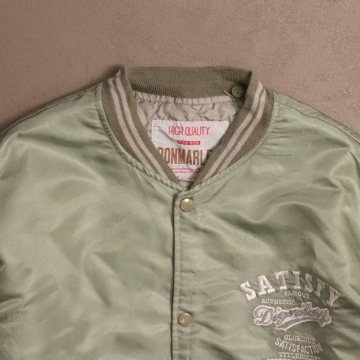 日本 ヴィンテージ ビックロゴ スタジアム ジャケット A 1552