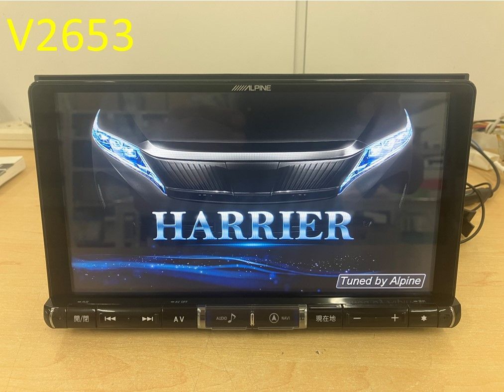 V 2653 _MEMナビ アルパイン X 9 Z-HA 2 セキュリティ解除 60ハリアー後期取り外し 彡