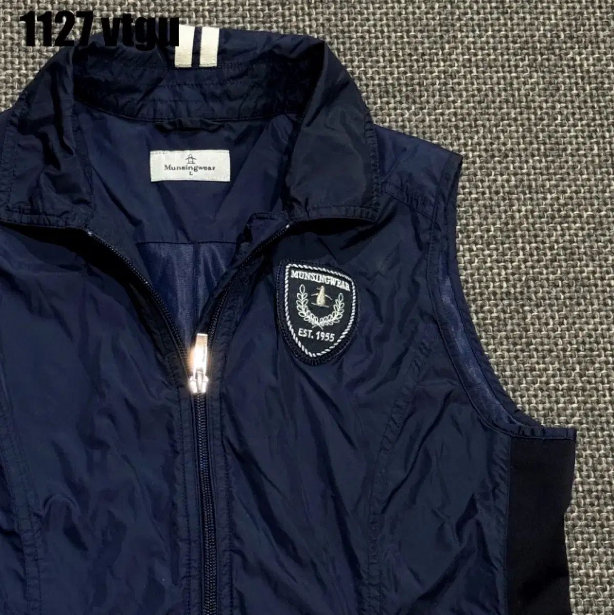 マンシングウェア レディース ネイビー ロング ベスト L 1127 - メルカリ