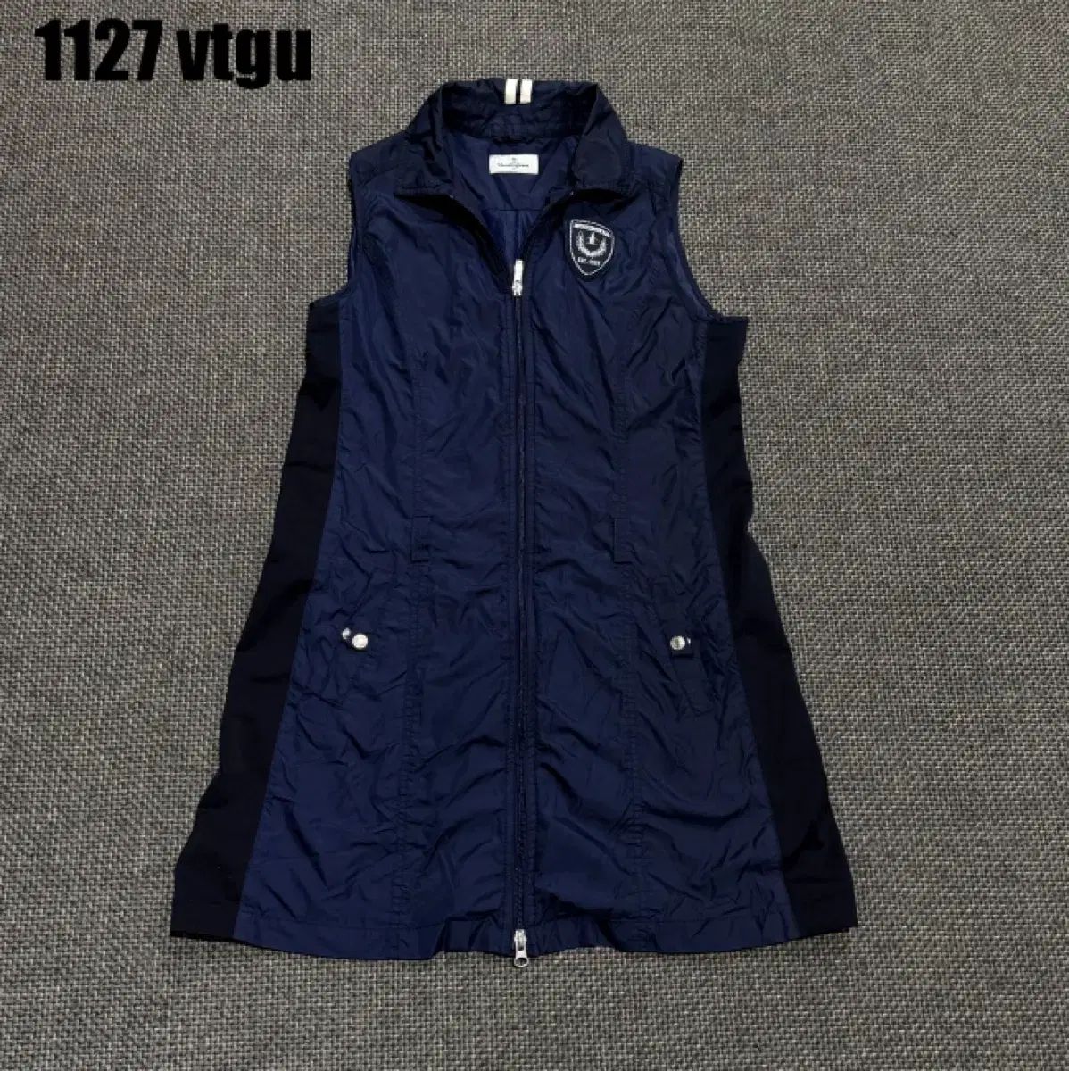 マンシングウェア レディース ネイビー ロング ベスト L 1127 - メルカリ
