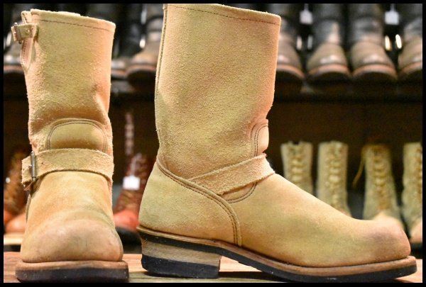 7 5 D PT 99プリント 旧シルエット 06年 レッドウィング 8268 スエードエンジニア ラフアウト ブーツ redwing FK 167