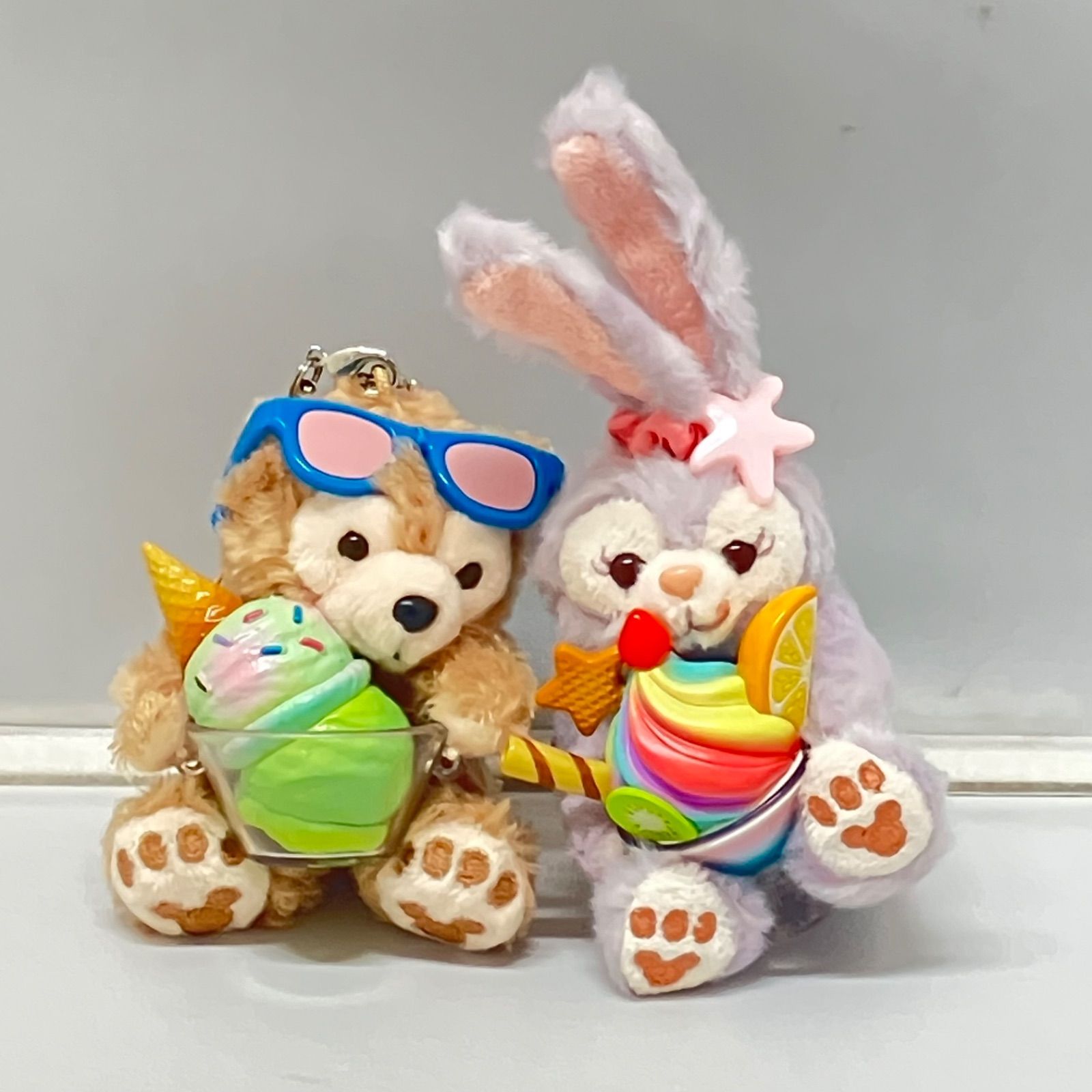 美品】ダッフィー ステラルー サニーファン ボールチェーン ぬいぐるみ