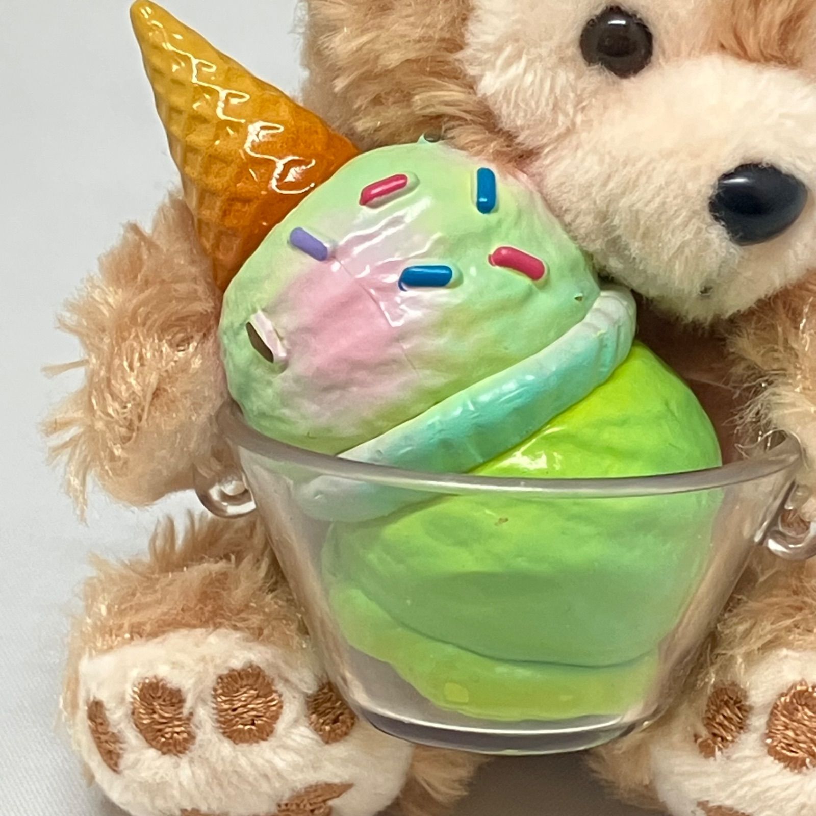 美品】ダッフィー ステラルー サニーファン ボールチェーン ぬいぐるみ