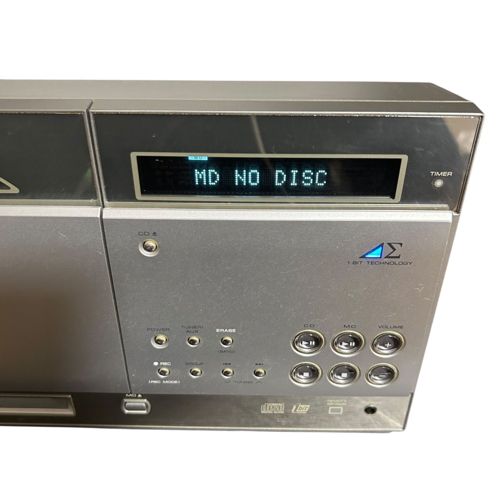 オーディオ機器 SHARP シャープ CD MD デジタルオーディオコンポ SD-K800-S