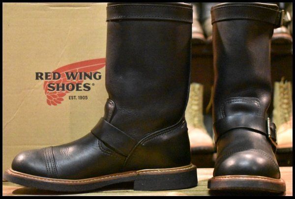 7.5 D 11年 レッドウィング 8122 アイアンスミス エンジニア ブラック ハーネス 黒 キャップトゥ ブーツ redwing FK 169