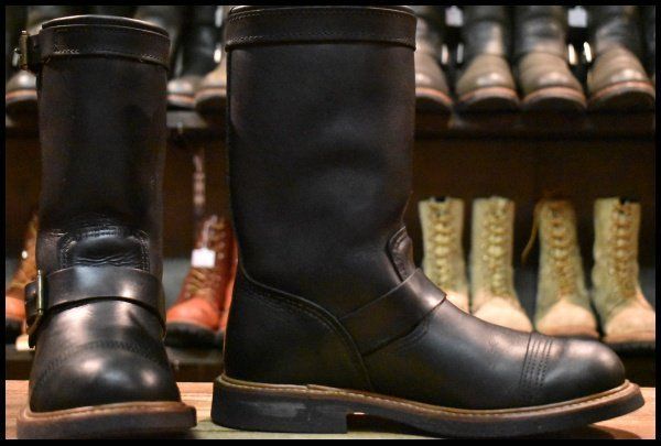 7 5 D 11年 レッドウィング 8122 アイアンスミス エンジニア ブラック ハーネス 黒 キャップトゥ ブーツ redwing FK 169