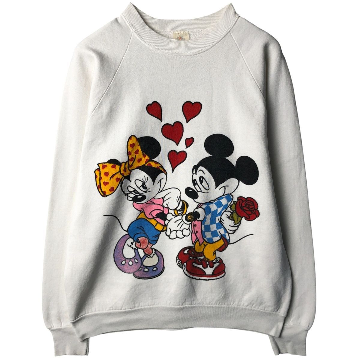 古着 80年代 フルーツオブザルーム FRUIT OF THE LOOM MICKEY MOUSE - MINNIE ミッキーマウス-ミニーマウス|eaa 418887
