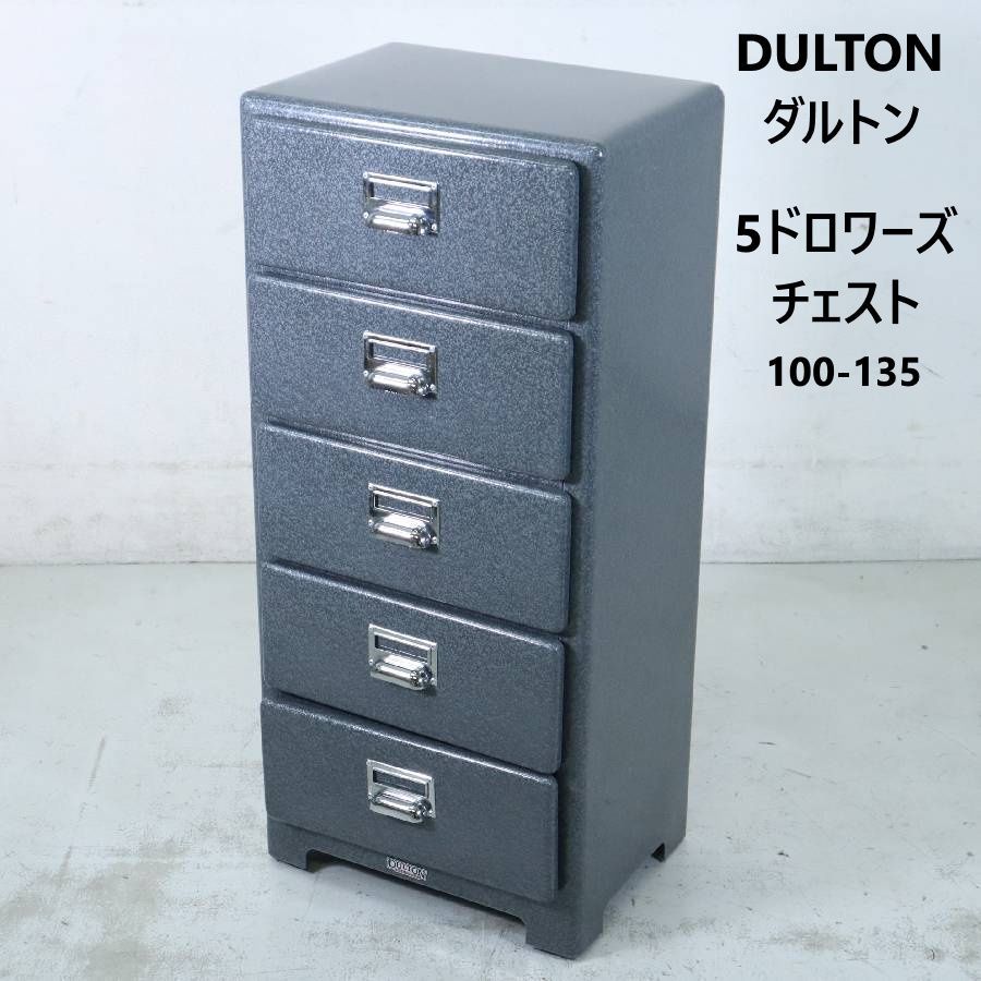 DULTON ダルトン 5ドロワーズ チェスト スチール製 100-135 シルバー系 311 h 14