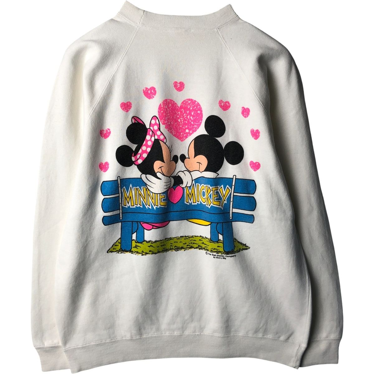 古着 80年代 ディズニー Sherry Mig MICKEY MOUSE - MINNIE ミッキーマウス-ミニーマウス キャラクタースウェットシャツ|eaa 480110