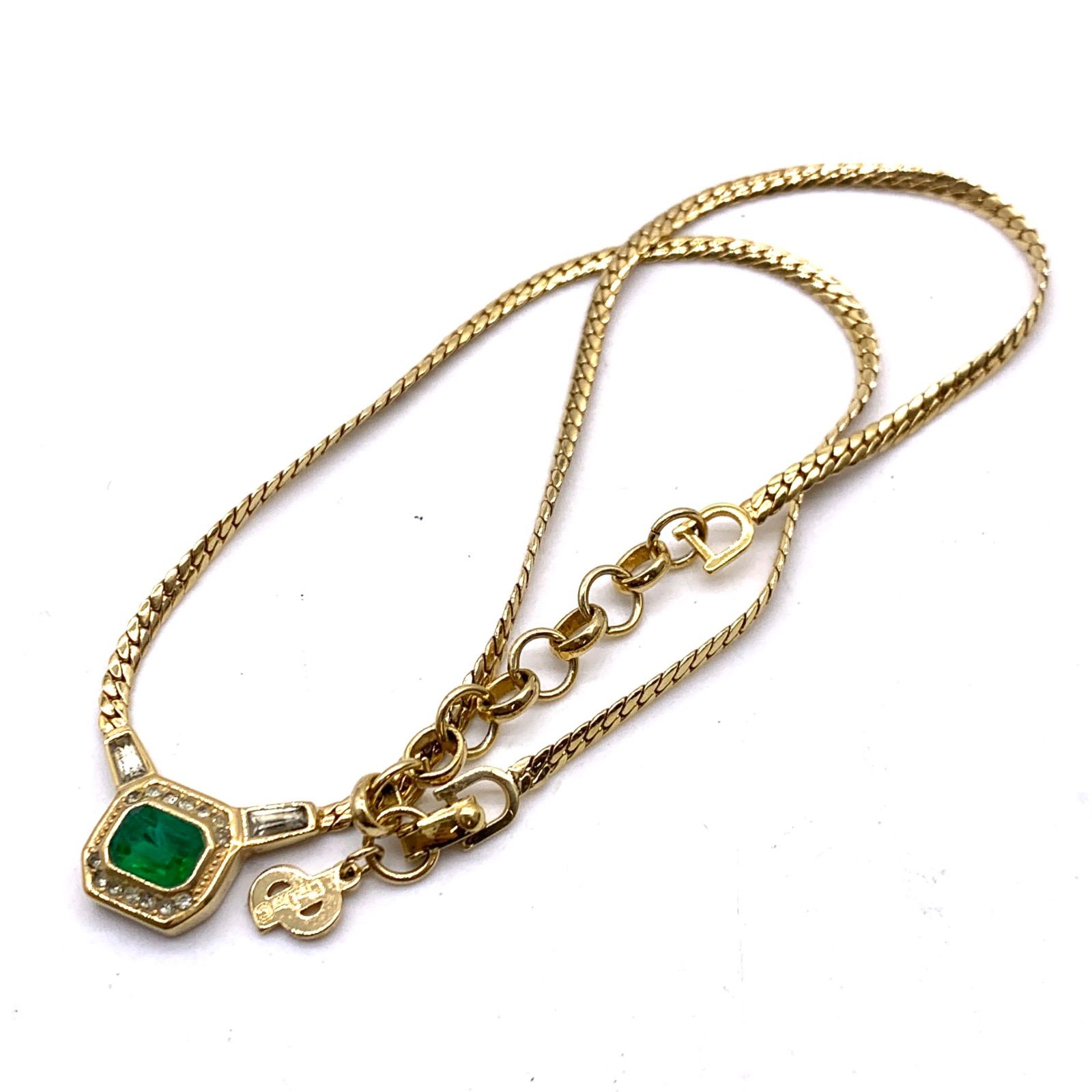 美品✨Christian Dior カラーストーン ネックレス スネークチェーン お買い得】Christian Dior ネックレス カラーストーン - メルカリ