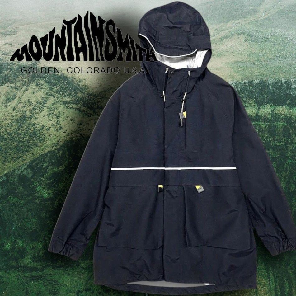SMITH マウンテンスミス DESIGN by SATOSHI YAMANE リサイクルナイロン使用 切替 マウンテンパーカー ジャケット ブルゾン アウトドア MS 0 000 000002 定5 2万 ブラック 072 20112 k 02