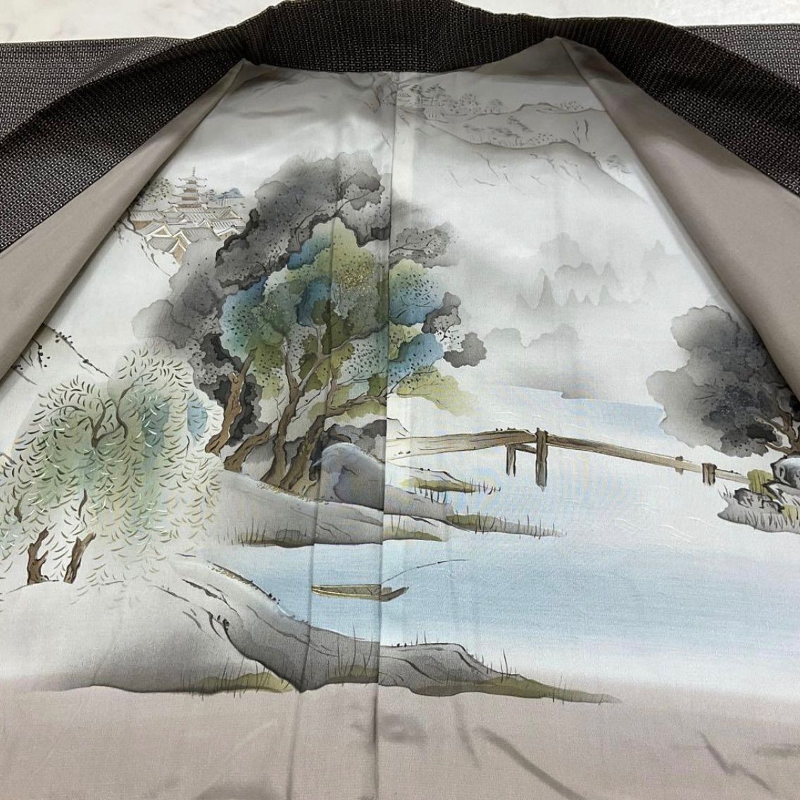 kimono+one⬛️男前屋⬛️男長羽織⬛️本場奄美大島紬⬛️泥大島紬