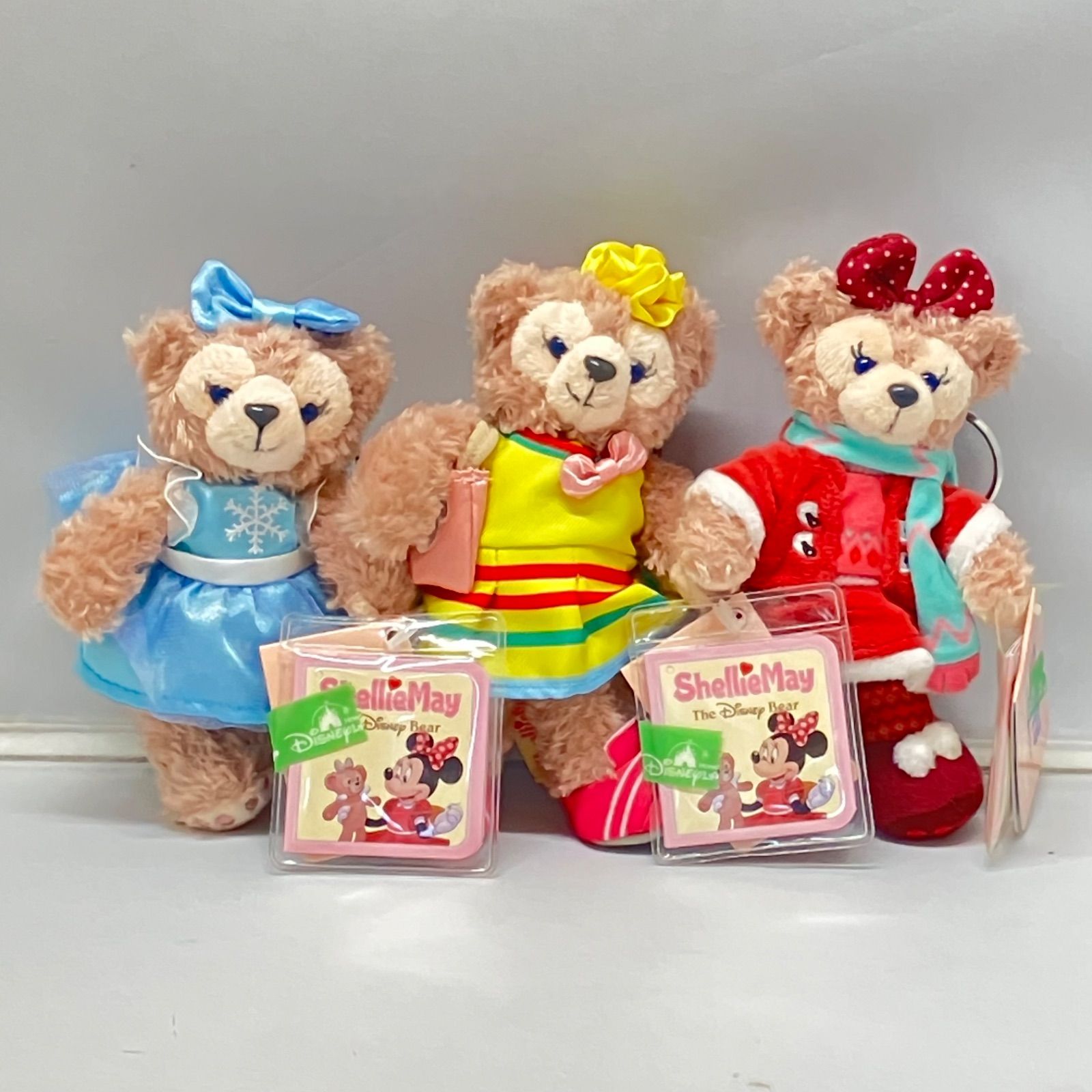 新品・タグ付き】香港ディズニー ぬいぐるみキーホルダー 3点 シェリー
