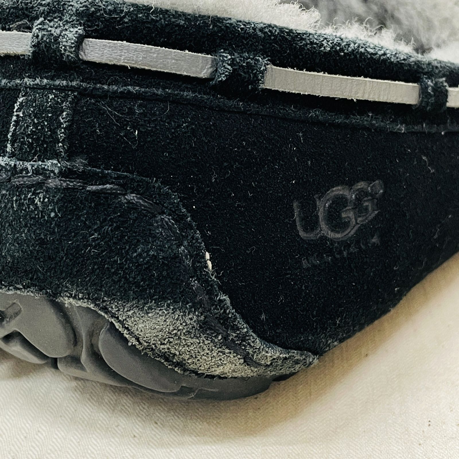 UGG australia アグオーストラリア OLSEN オルセン モカシン 26㎝ BLK