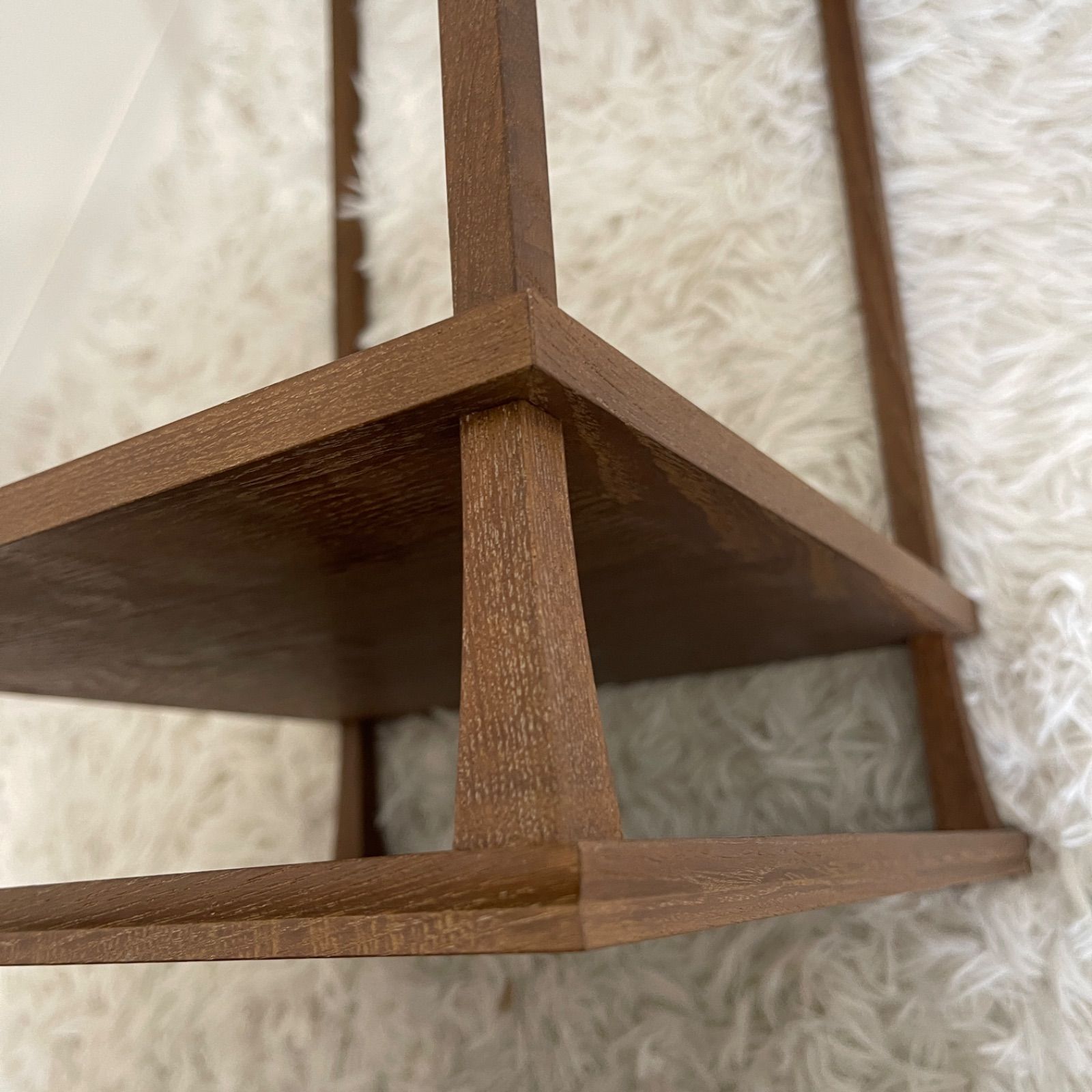 美品 桑小卓 桑木地 茶道具 清峯造 紙箱付 組み立て式 茶棚 棚 - メルカリ