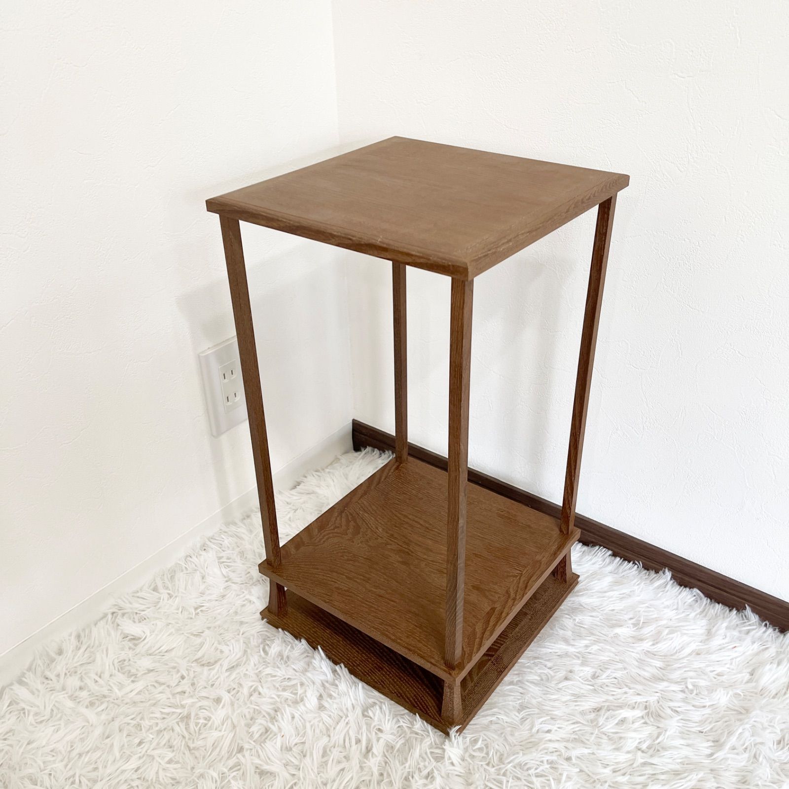 美品 桑小卓 桑木地 茶道具 清峯造 紙箱付 組み立て式 茶棚 棚 - メルカリ