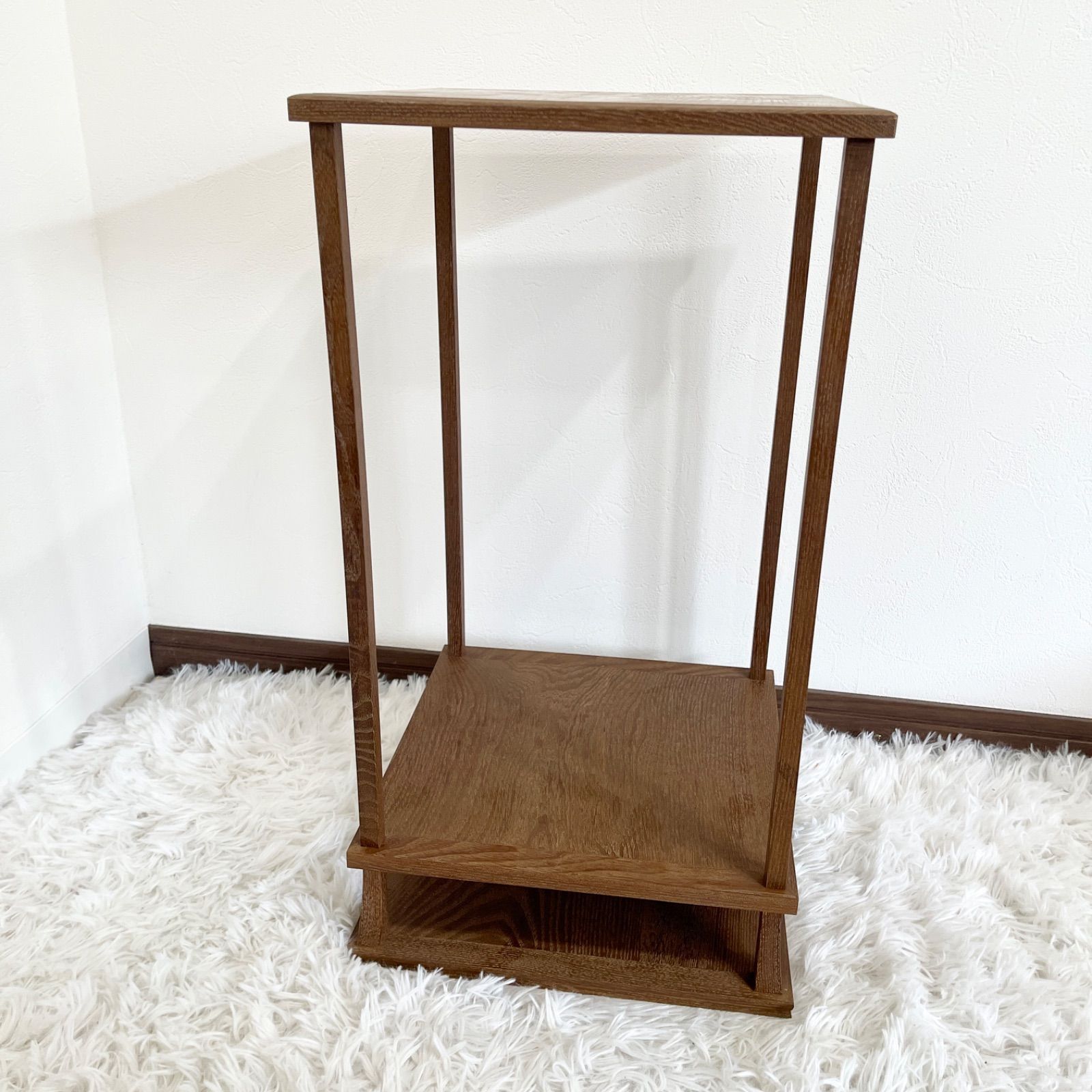 美品 桑小卓 桑木地 茶道具 清峯造 紙箱付 組み立て式 茶棚 棚 - メルカリ