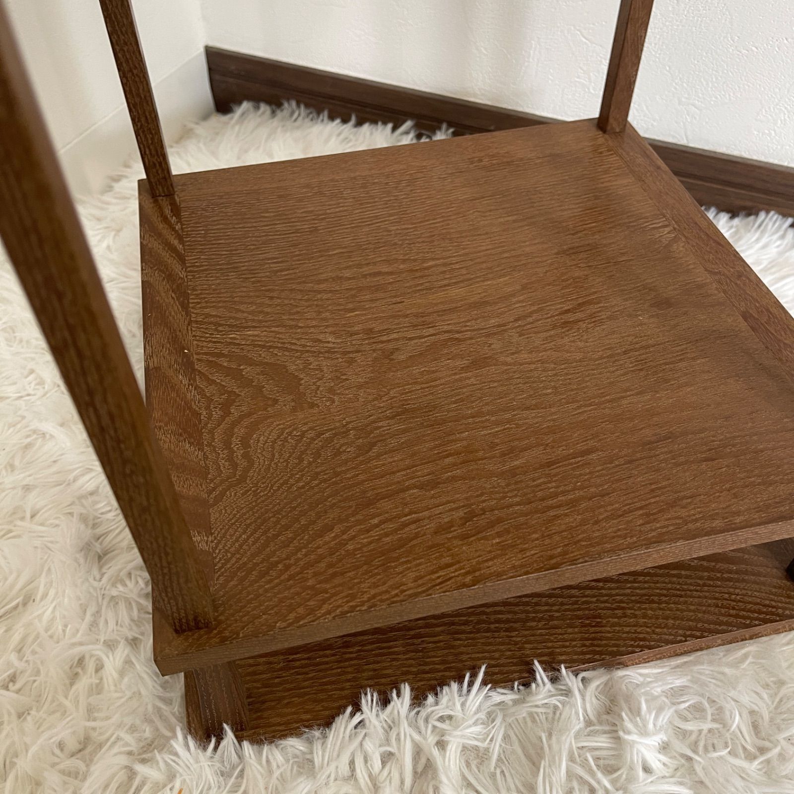 美品 桑小卓 桑木地 茶道具 清峯造 紙箱付 組み立て式 茶棚 棚 - メルカリ