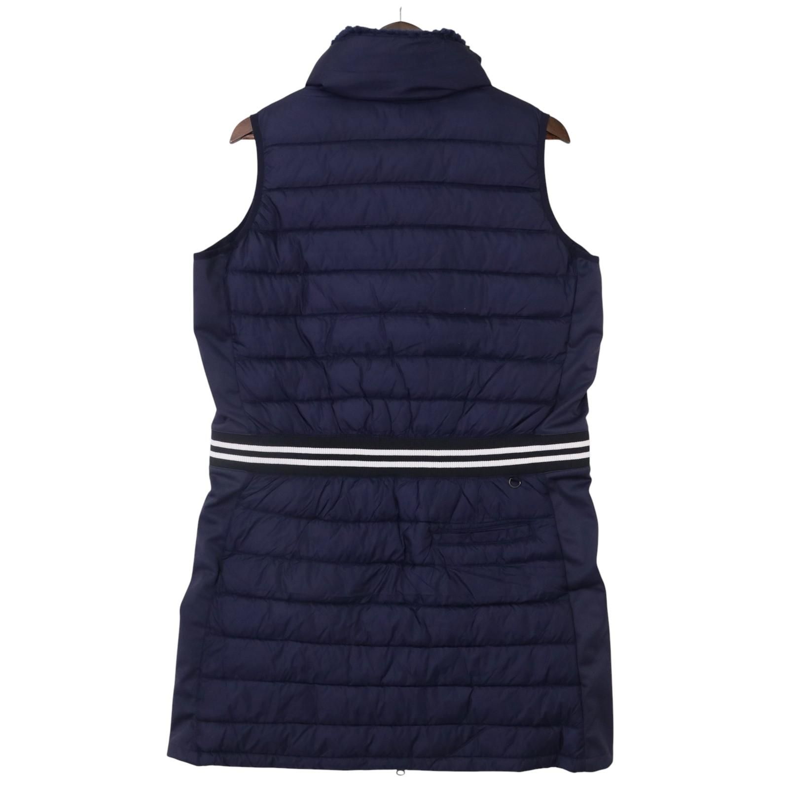 kolwin コルウィン 中綿 ノースリーブ ワンピース L ネイビー ゴルフ KOLWIN/コルウィン ノースリーブ 中綿ワンピース レディース ゴルフ