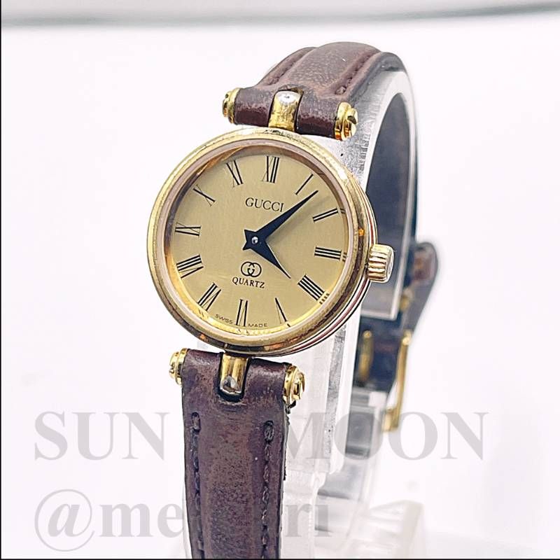 稼働 GUCCI グッチ レディース腕時計 シェリーライン ローマン