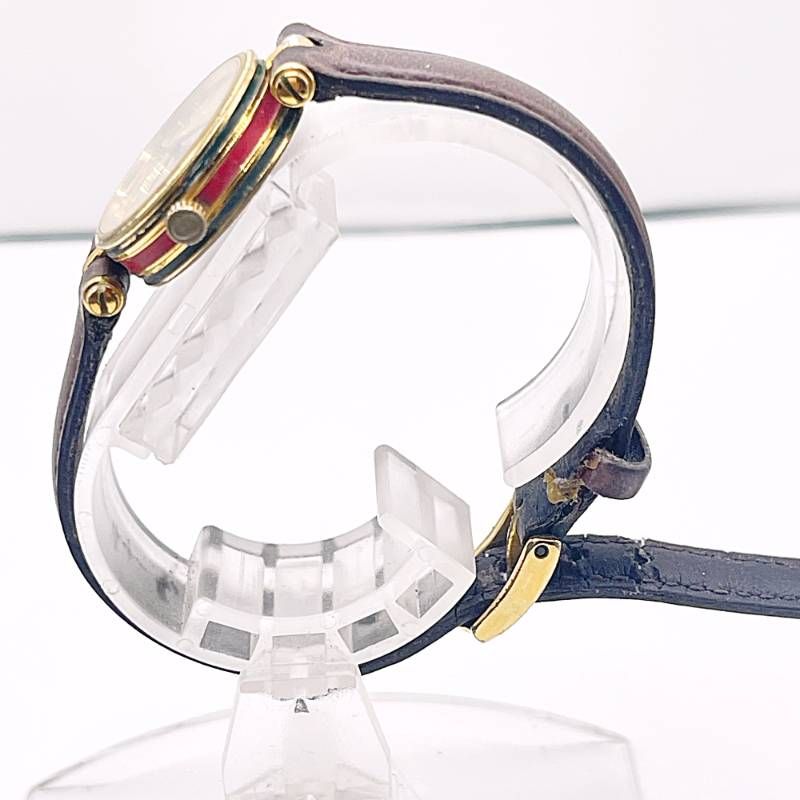 ⭐【美品レア】グッチヴィンテージシェリーラインゴールドフェイス腕時計(稼働品) 稼働 GUCCI グッチ レディース腕時計 シェリーライン ローマン