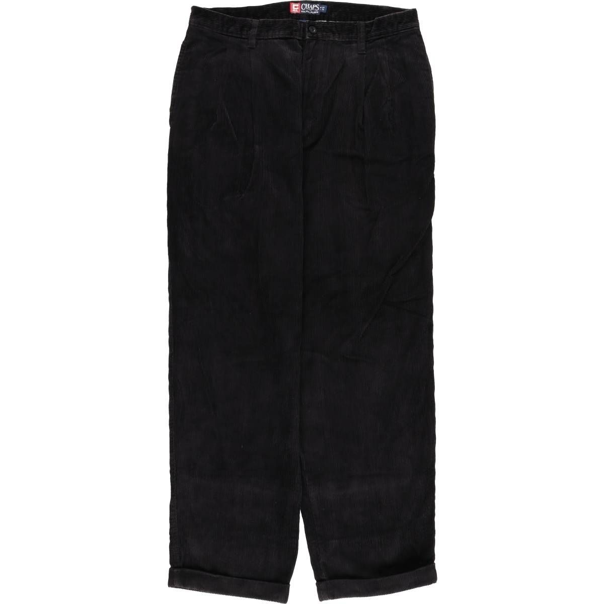古着 90年代 ラルフローレン Ralph Lauren CHAPS チャップス ツータック コーデュロイパンツ メンズw 34相当 ヴィンテージ|eaa 418772