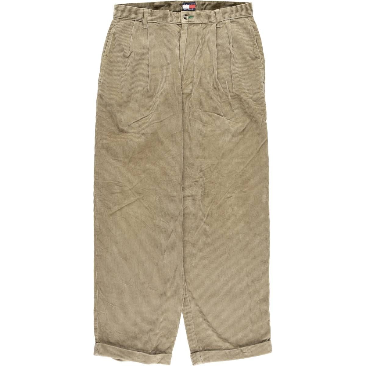 古着 90~年代 トミーヒルフィガー TOMMY ツータック コーデュロイパンツ メンズw 32相当 ヴィンテージ|eaa 418900