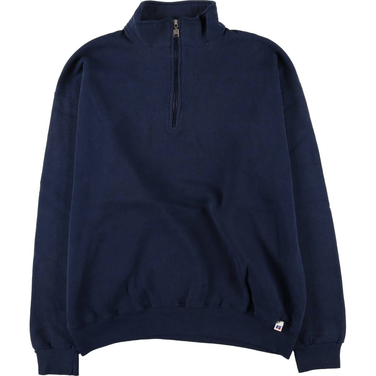 古着 90年代 ラッセル Russell ハーフジップスウェットシャツ トレーナー メンズXL相当 ヴィンテージ|eaa 419104